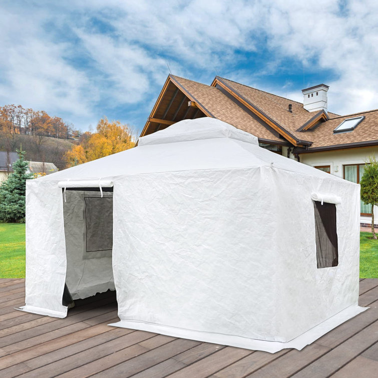 domi outdoor living Waterproof Gazebo Cover Side Wall Wayfair Canada